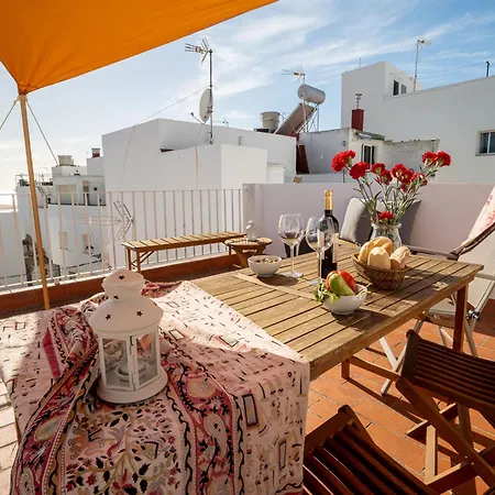 Appartement Casa Irene Conil Town House In The Center, Roof Terrace With Great Views *